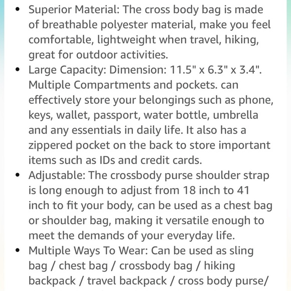 Crossbody black sling bag - Picture 8 of 8